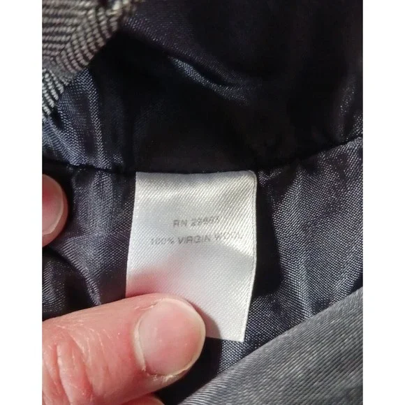 Pendleton 100% Wool Women’s 8 pants grey straight leg, dress pants, herringbone - Picture 9 of 9